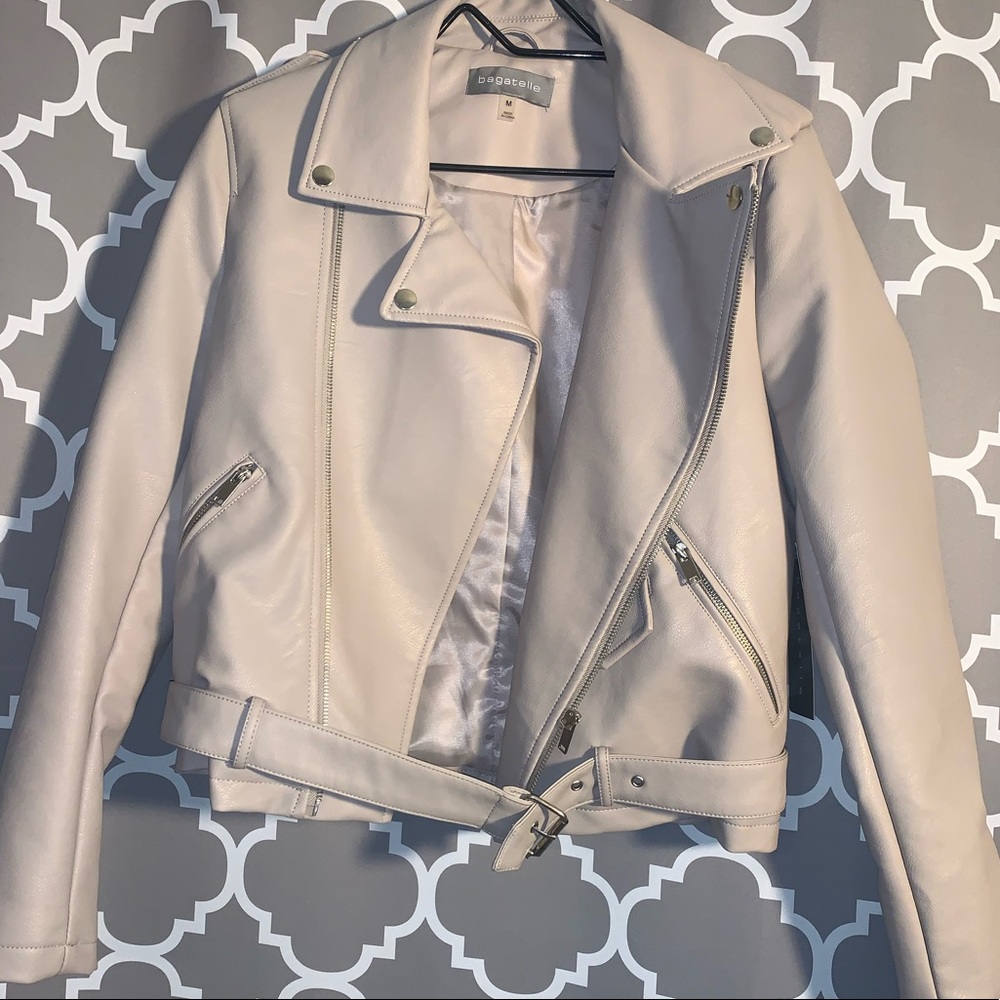 Faux leather jacket